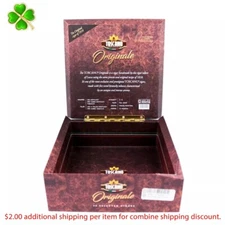 Toscano Originale Empty Wood Cigar Box 7.25" x 7.25" x 2.5"