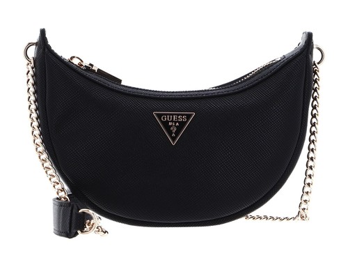 GUESS borsa a tracolla Eco Craig Mini Crossbody Saddle Bag Black - 第 1/4 張圖片