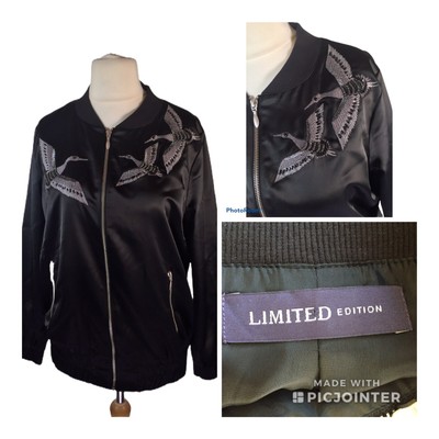 m and s black jacket