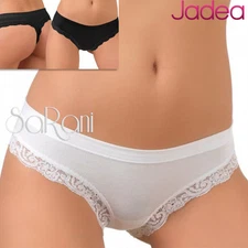 3 Jadea Cotton Modal Lace Art.519 Thong White Black Intimate Sex