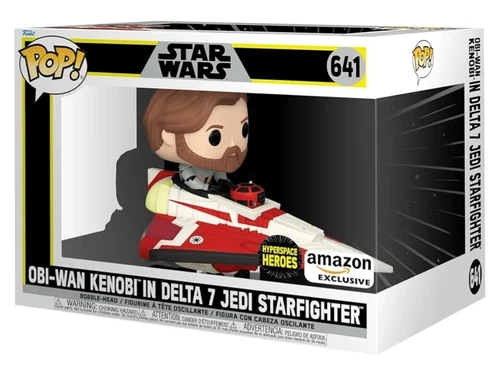 Funko Pop Rider Obi Wan In Delta7 Star Wars