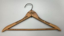 Vintage Wood Clothes Hanger MULTNOMAH HOTEL Portland Oregon