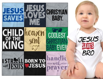 Jesus loves me Funny Bodysuit Cute Baby one piece Gift Idea