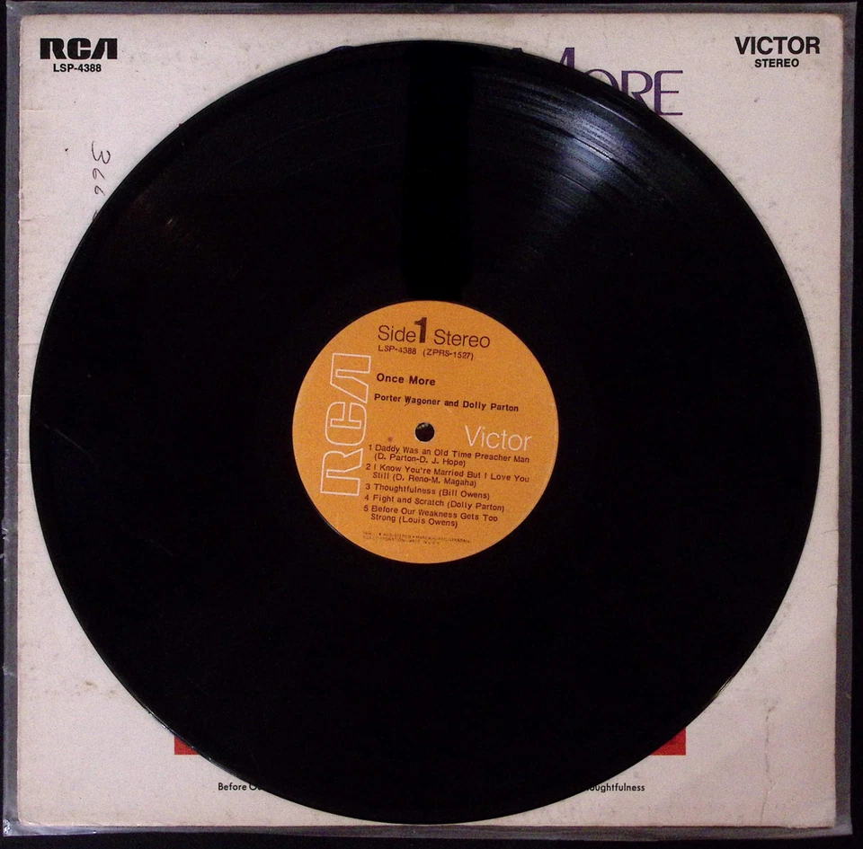 PORTER WAGONER AND DOLLY PARTON ONCE MORE RCA VICTOR RECORDS    VINYL LP 166-25 Foto 3 de 4