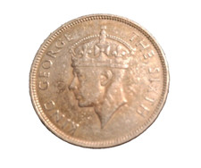 #958084 Coin, Mauritius, George VI, Rupee, 1950, VF, Copper-nickel, KM: