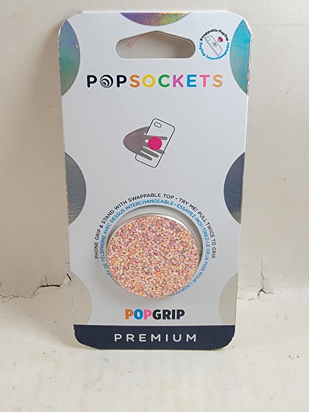 PopSocket Premium Phone Grip Sparkle Rose Metal... New-image
