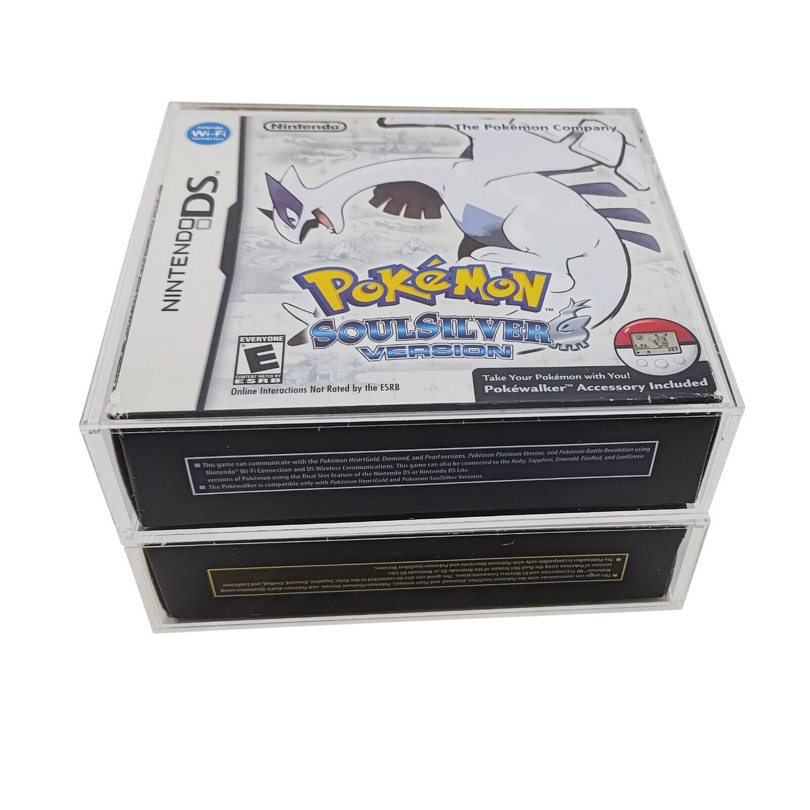 1 caixa protetor para pokemon heartgold/soulsilver caso nintendo ds