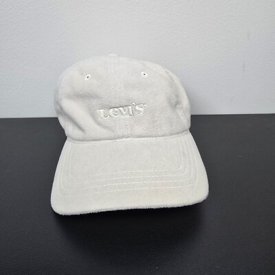 Levis Hat Cap Mens Strap Back Tan Spellout Logo Casual Flexfit 110 Work Wear