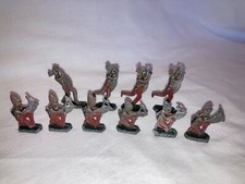 Job lot 10 x die cast Native American Indians. Unbranded. Britains