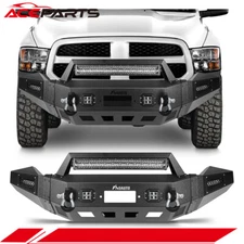 Complete Front Bumper Assembly For 2013-2018 Dodge Ram 1500 w/ Winch Plate