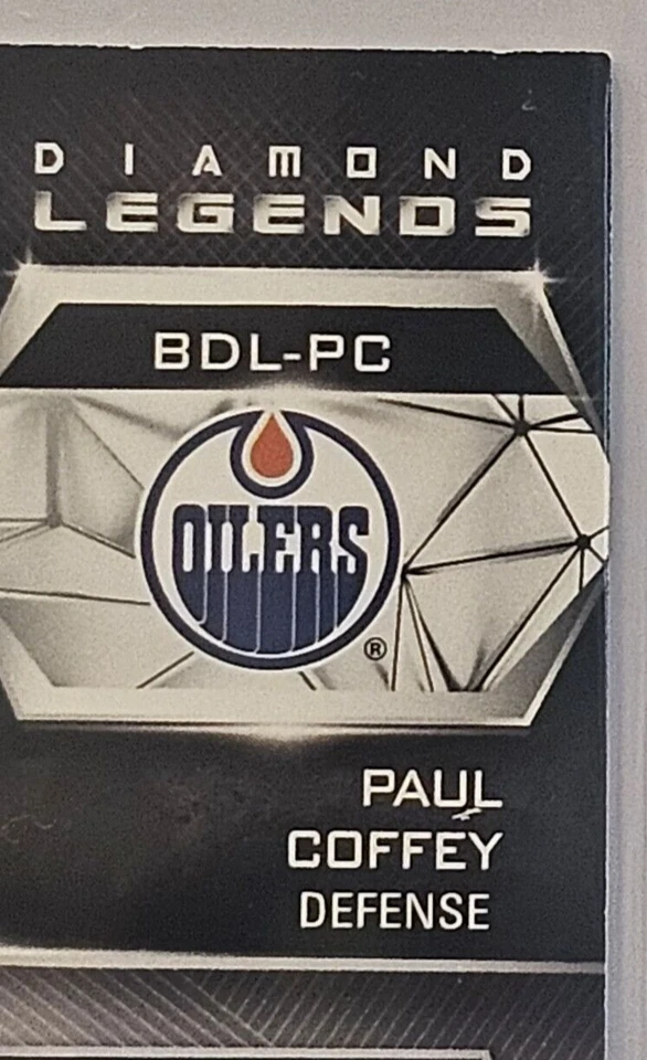2022-23 Upper Deck Black Diamond Legends #BDL-PC Paul Coffey 233/299 - Image 3 of 3