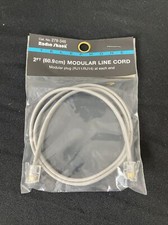 RadioShack  279-336 Silver  2ft 4 Conductor Modular Line Cord