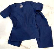 Adar Universal Medical Scrub Set Short Sleeve Women's Dark Blue Size XXS