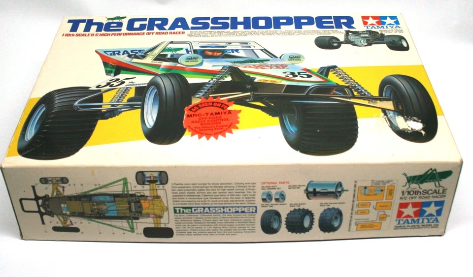 Vintage 1984 Tamiya The Grasshopper 1/10th Scale R/C High Performance Off Road R - Image 2 of 4