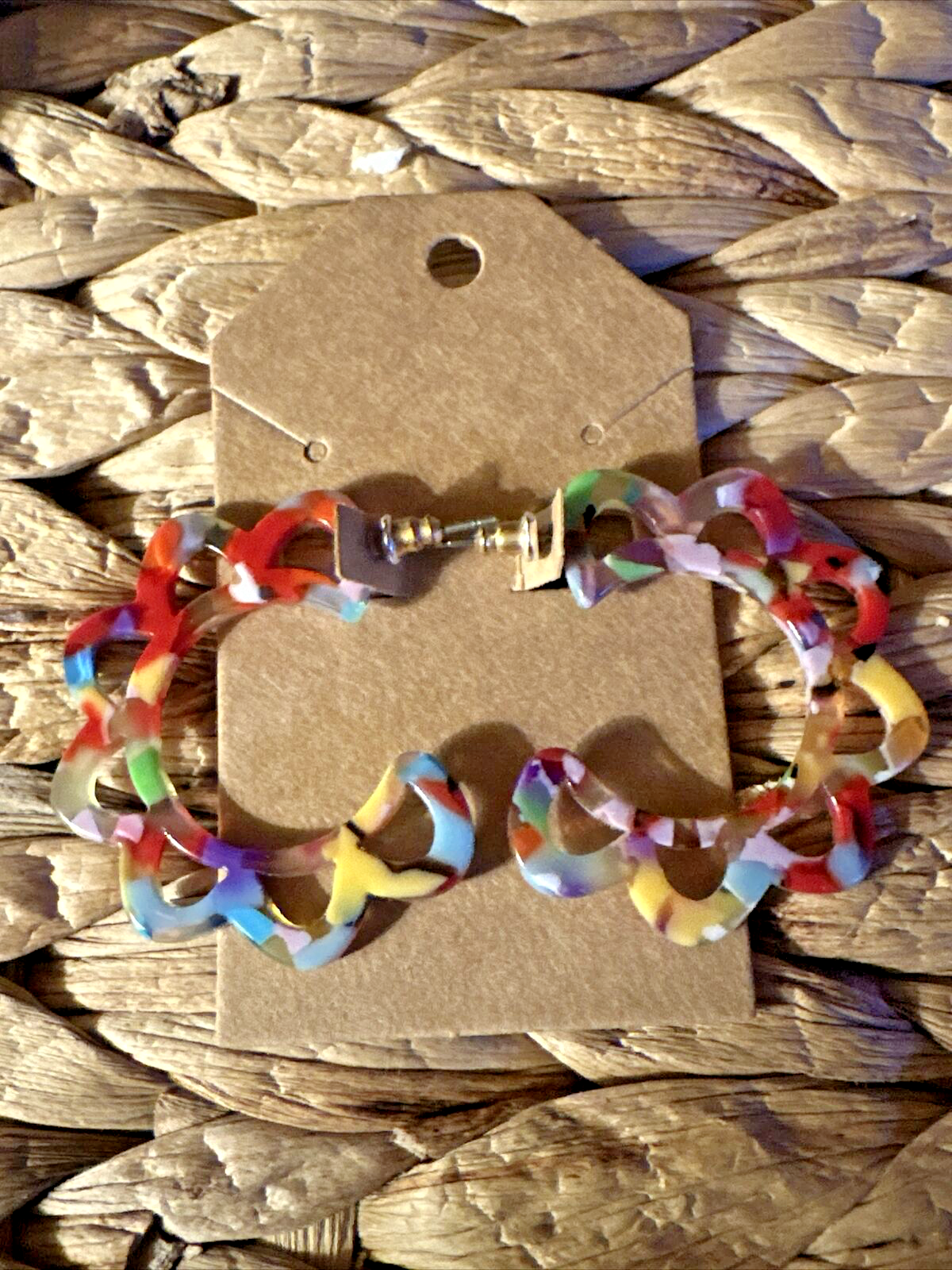 Vibrant Multicolored Hoop Earrings for Stylish Everyday Wear-image