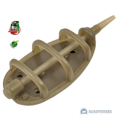 1 Stk. CARP ZOOM FANATIC METHOD FEEDER INLINE FUTTERKORB, FEEDERKORB, LEAD FREE