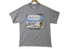 Sz L Vtg 90s TUNDRA Alaska Cartoon T SHIRT Men Chad Carpenter Comic Dog USA MADE