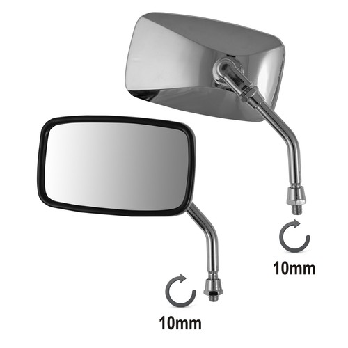 Universal E-Mark Mirrors Rearview Scooter Motorcycle Moped - Foto 2