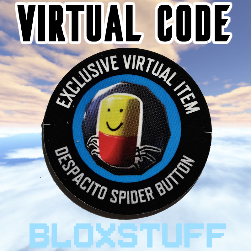 Despacito Spider Button ROBLOX - Virtual Toy Code Sent in Inbox