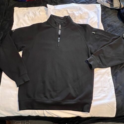 Fairway & Greene Tech Pullover Golf Quarter Zip Black Size M - Imagen 3 de 9
