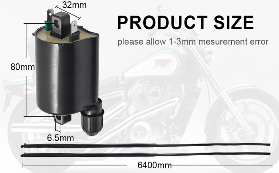 2 juegos de bobinas de encendido para Honda VT750C Shadow / VT750CD2 Shadow Ace 1998-2001 Foto 2 de 4