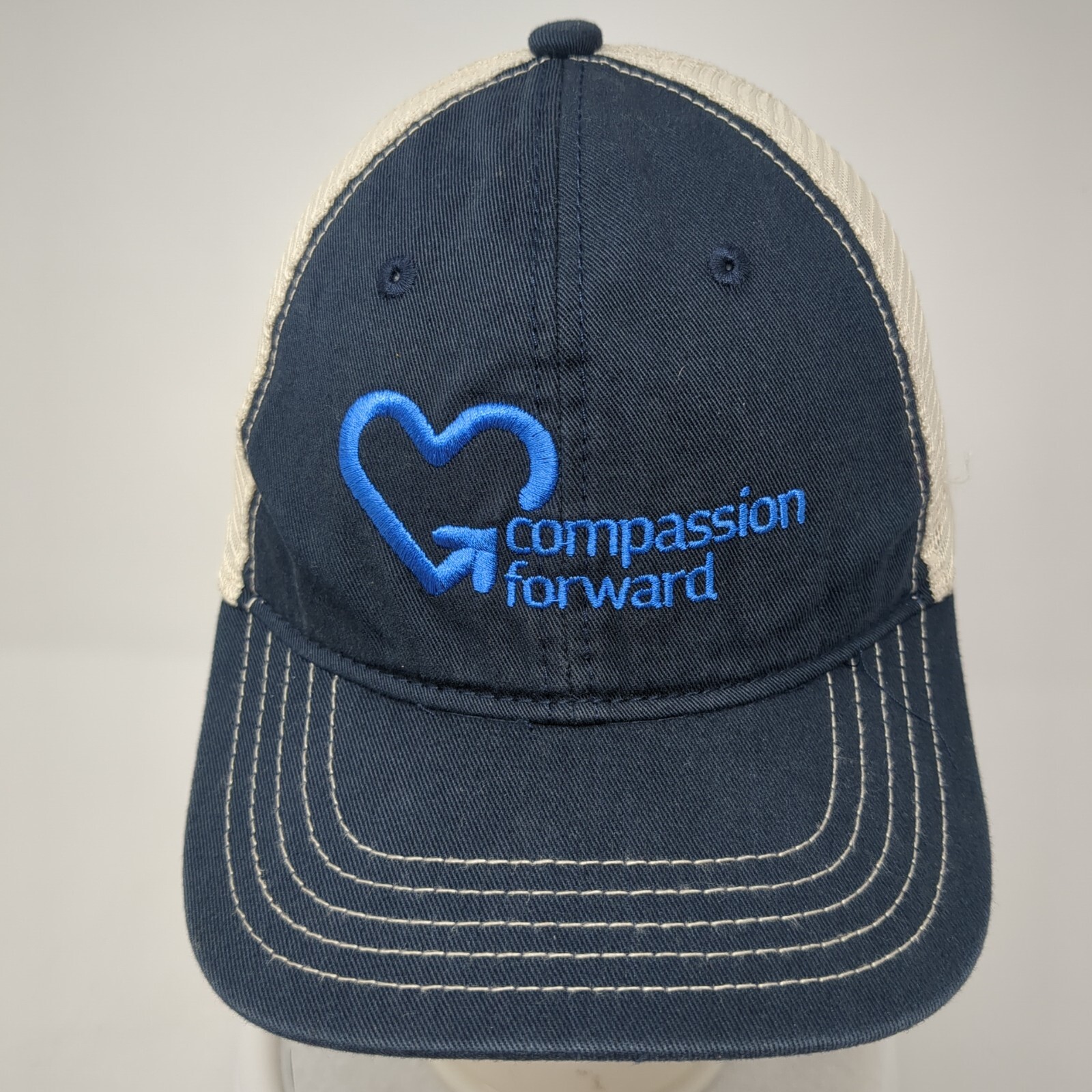 Compassion Forward Snapback Mesh Back Trucker Hat… - image 2