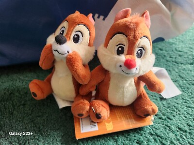 Disney Parks Chip & Dale Shoulder Pal Magnet Plush Set Of Two New