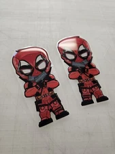 Deadpool resin capped fender badges 