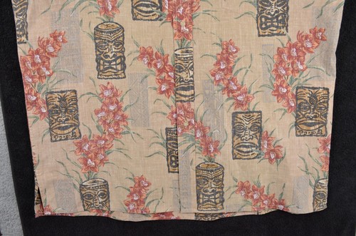 Reyn Spooner Tiki Shirt Mens XXL Beige - Picture 5 of 17