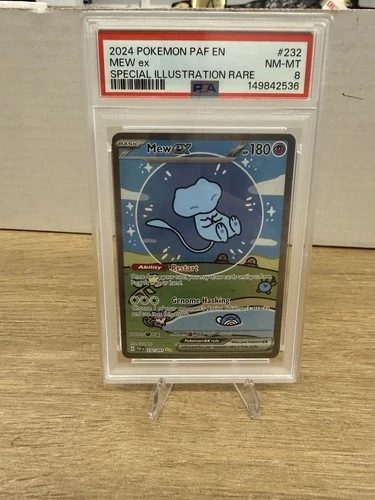 Pokemon Paldean Fates Mew Bubble Mew Special Illustration Rare PSA 8