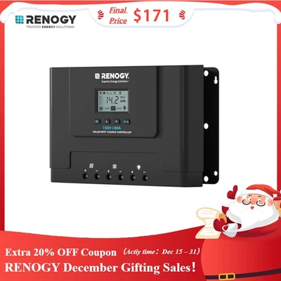 Renogy Rover Lite 12V/24V/36V/48V 60A MPPT Solar Charge Controller For AGM Gel
