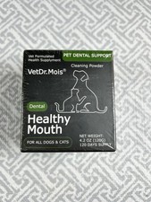 VetDr.Mois Dental Cleaning Powder for Dogs Cats, Mouth Odor, Plaque, Teeth