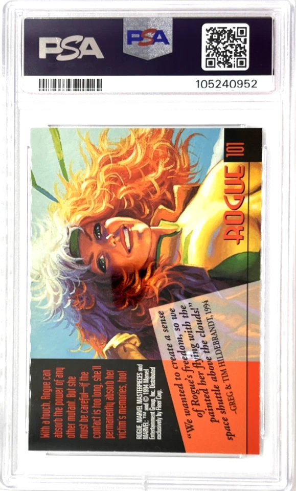 1994 Marvel Masterpieces #101 Rogue PSA 10 GEM MT - Image 2 of 2
