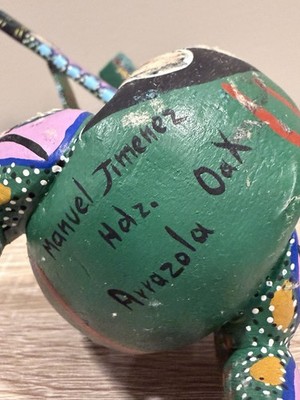 Authentic Manuel Jimenez Hernandez Oaxacan Wood Carving - Signed