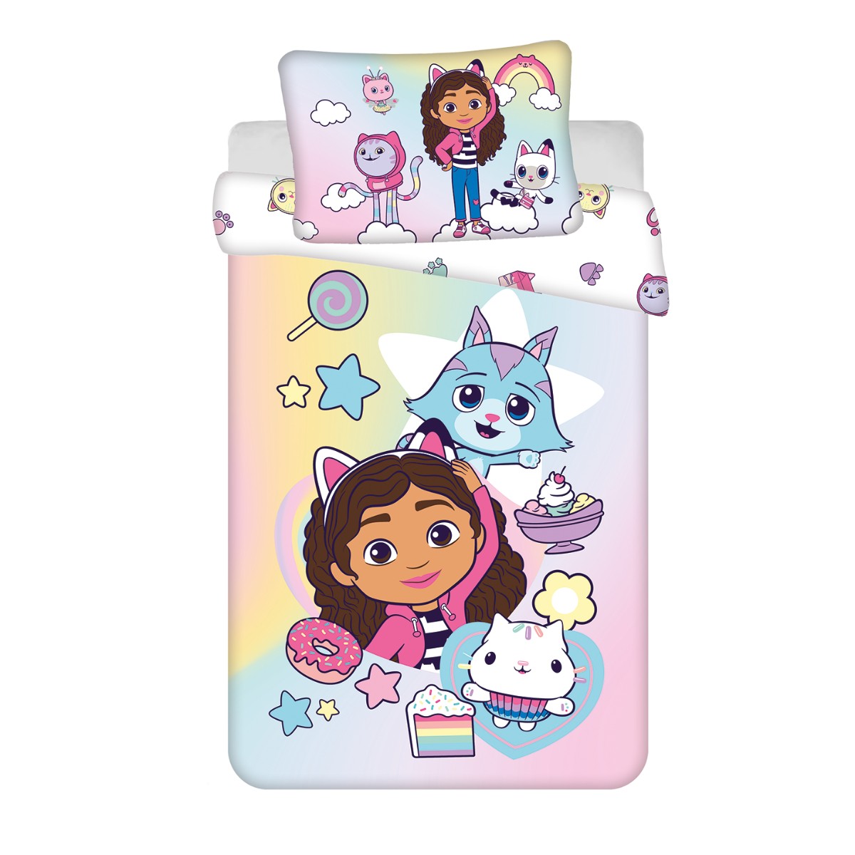 Gabbys Dollhouse Bettbezug 140 200 cm Kissenbezug 70 90 cm Polyester 5390₽