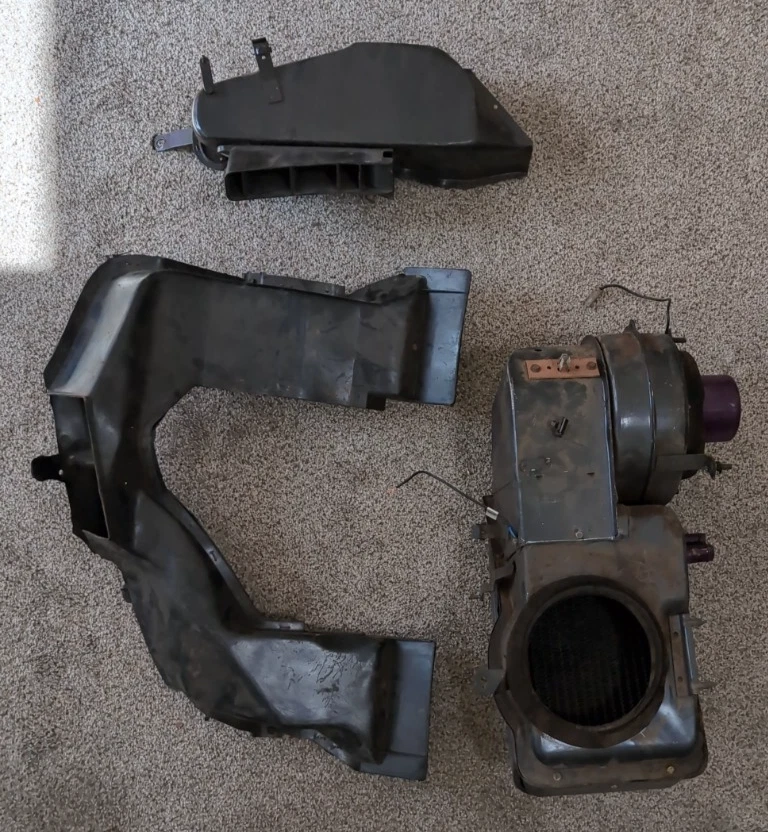 OEM GM 1964-1967 CHEVY II NOVA Factory Non-A/C Heater Box Unit with Defrost Duct Foto 2 de 4