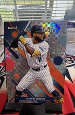 2025 Topps Finest - Common Jackson Chourio #78 Checkerboard Refractor