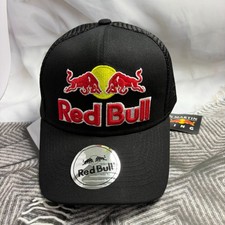 Red Bull Mens Black Mesh Back  Adjustable Bas...
