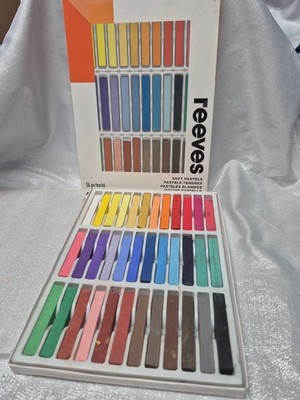 Reeves Soft Pastel Set - 36 Piece Art Chalk Color Sticks Square Vivid Colors