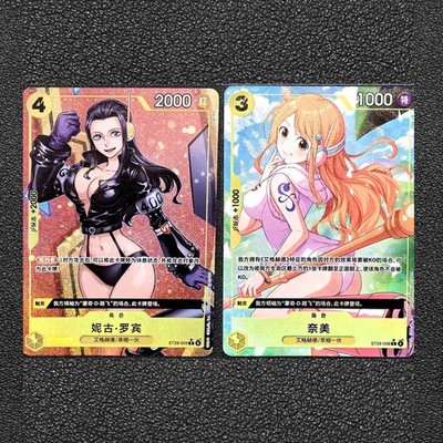 ONE PIECE Chinese Card 2PC Set Robin Nami (Alt Art) C Stard Deck (EGGHEAD-ST29)