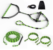 75FT Wakeboard Rope with Handle, Adjustable 4 Sections Water Ski Rope Kit