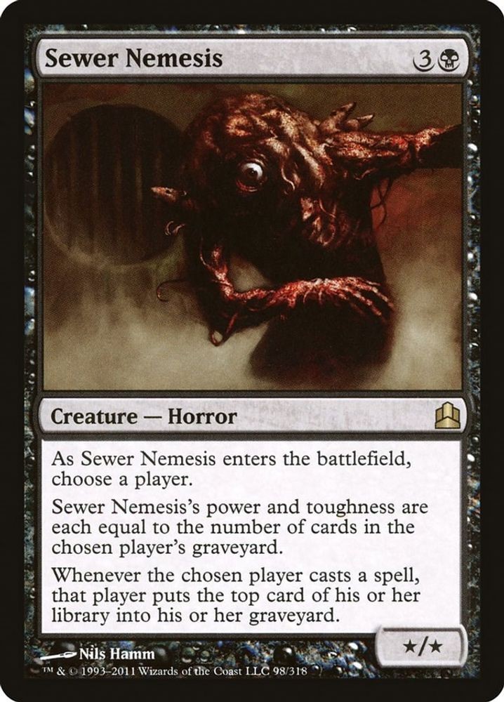 2011 Magic: The Gathering: Commander - Sewer Nemesis (#98, R, Heavily Played)
