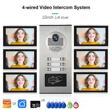 Smart Video Intercom with Motion Detection 2-Way Audio  6 x 10-Inch Touchscreen
