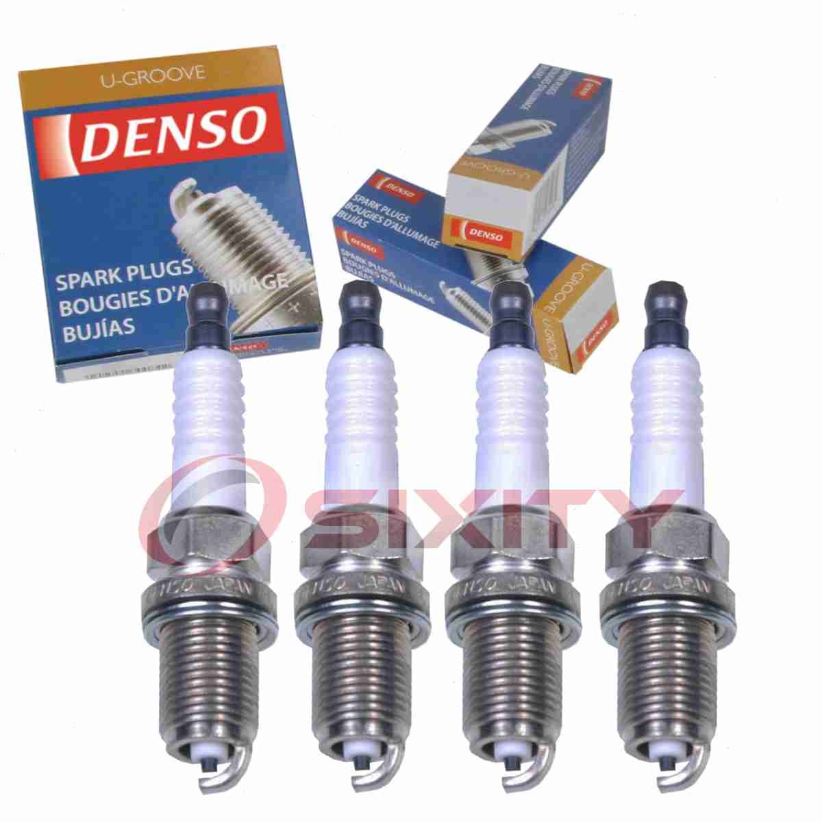 4 pc Denso Standard U-Groove Spark Plugs for 1995-1996 Mitsubishi Eclipse yk