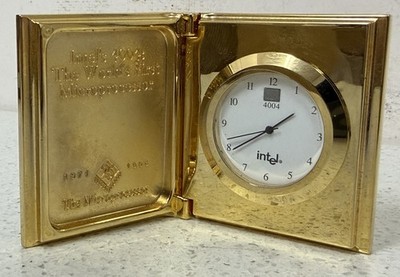 Intel 4004 CPU Microprocessor Anniversary Clock 1996 Ltd Edition