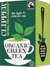 Clipper Organic Green Tea Bags 40 Count Fairtrade Caffeinated Natural Tea 0.09 per strip