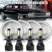 For Chevy Impala Bel Air 1962-1975 5.75 Inch 5-34 Led Headlights Hilo Beam