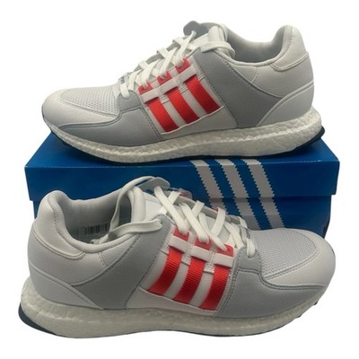 Adidas EQT Support Running Shoes Mens Sz 9.5 Gray/White/Orange Sneakers BY9532