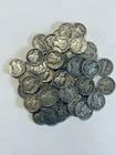 1941 Mercury Dimes . 50 Coin Lot 90% Silver