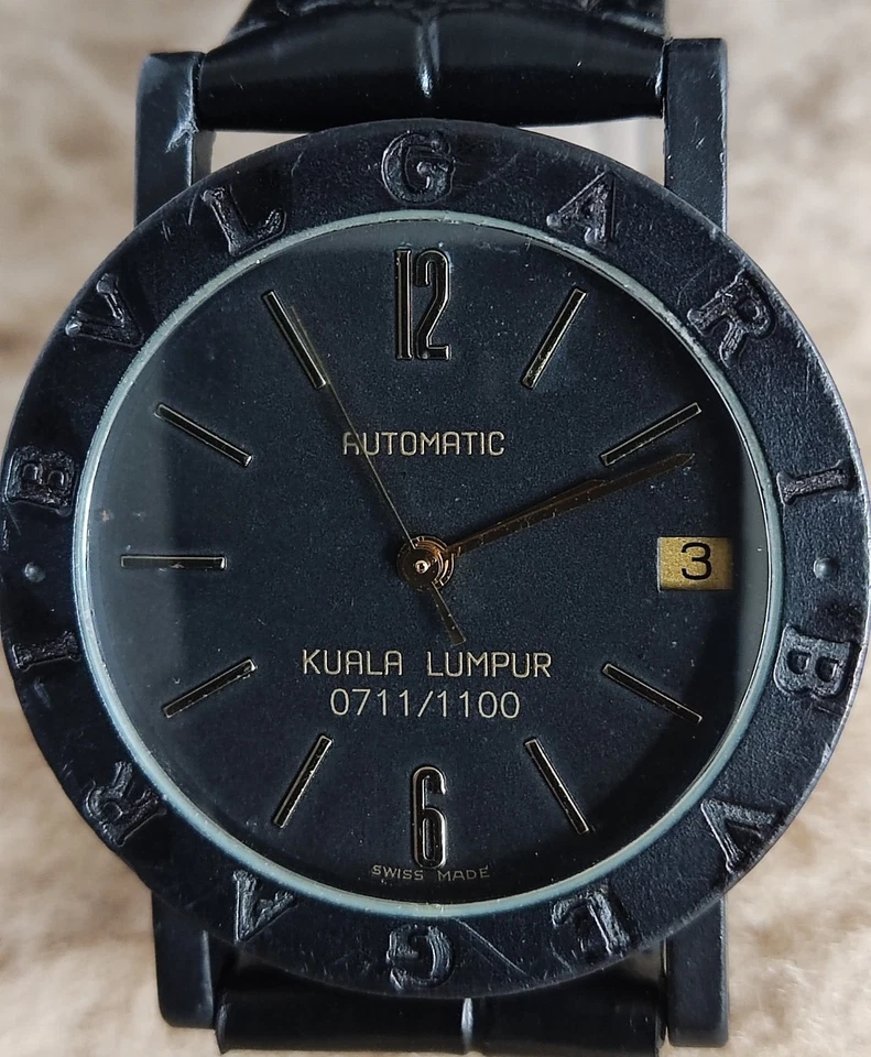 BVLGARI Carbono ORO KUALA LUMPUR Edición Limitada. Reloj Hombre 1100 MADE AUTOMÁTICO 34mm - Imagen 2 de 4